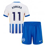 Echipament fotbal Brighton Simon Adingra #11 Tricou Acasa 2024-25 pentru copii maneca scurta (+ Pantaloni scurti)